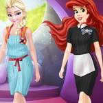 Ariel And Elsa Career Dress Up