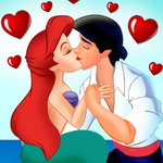 Ariel And Prince Kissing