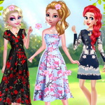 Disney Princesses Flower Fashion