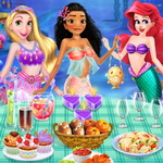 Princesses Turn Into Mermaid